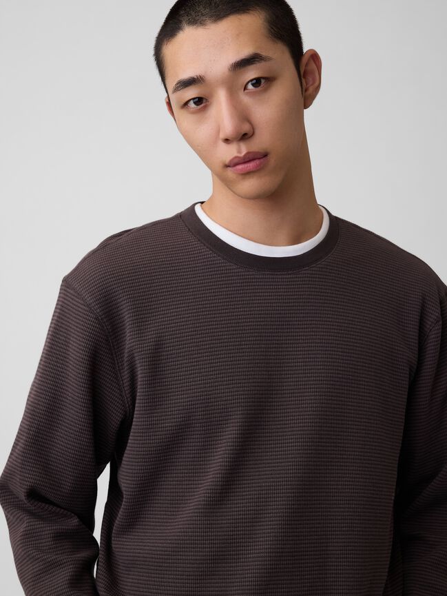 Relaxed Waffle T-Shirt gap relaxed waffle t shirt