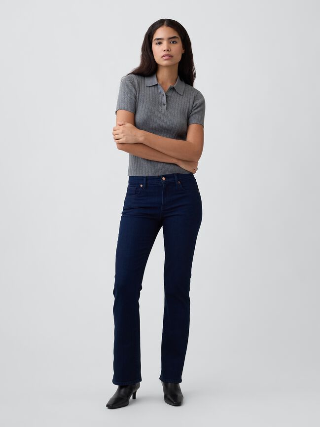 Mid Rise Boot Jeans gap mid rise boot jeans