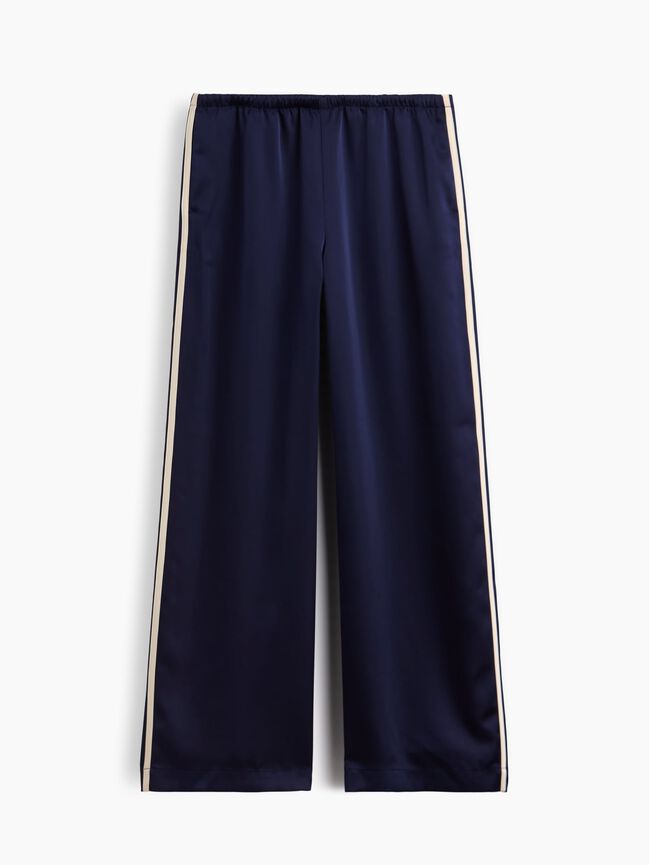 Satin Easy Wide-Leg Pants gap satin easy wide leg pants