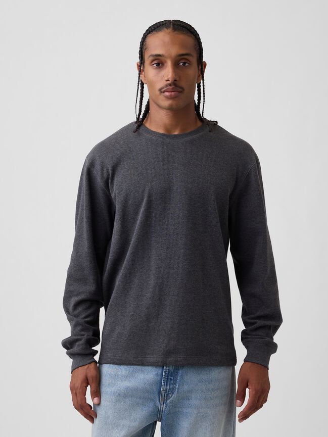 Relaxed Waffle T-Shirt gap relaxed waffle t shirt