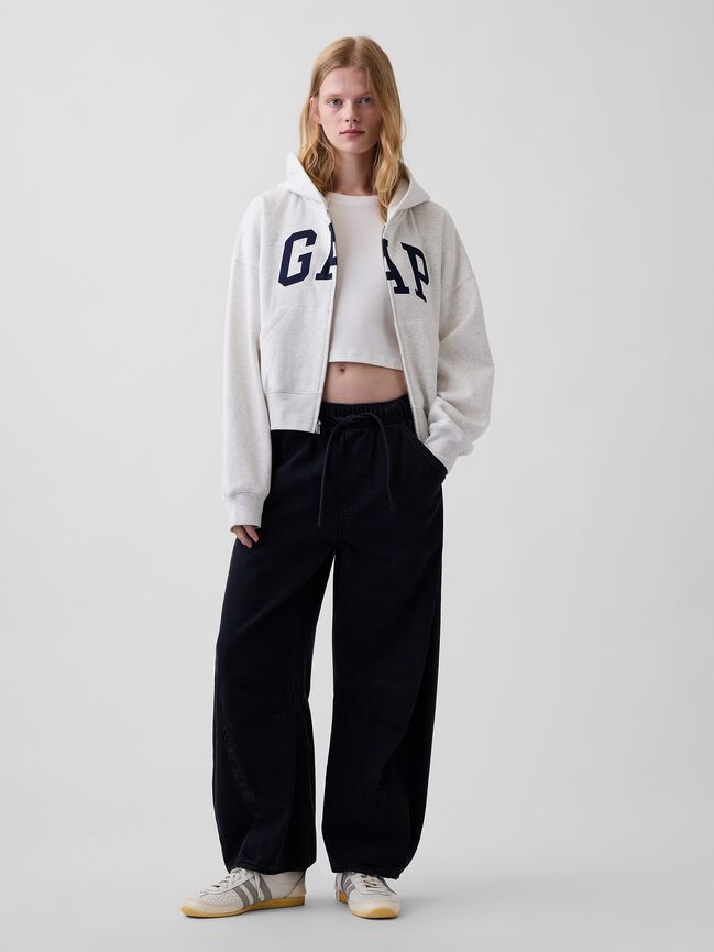 VintageSoft Oversized Gap Logo Zip Hoodie vintagesoft oversized gap logo zip hoodie
