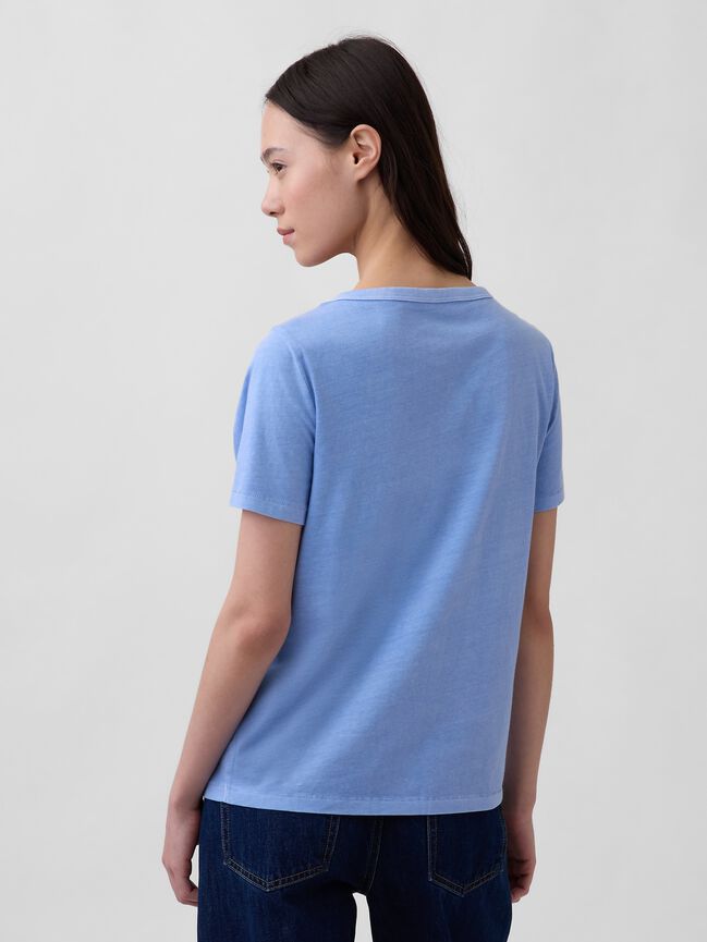 Organic Cotton VintageSoft V-Neck T-Shirt gap organic cotton vintagesoft v neck t shirt