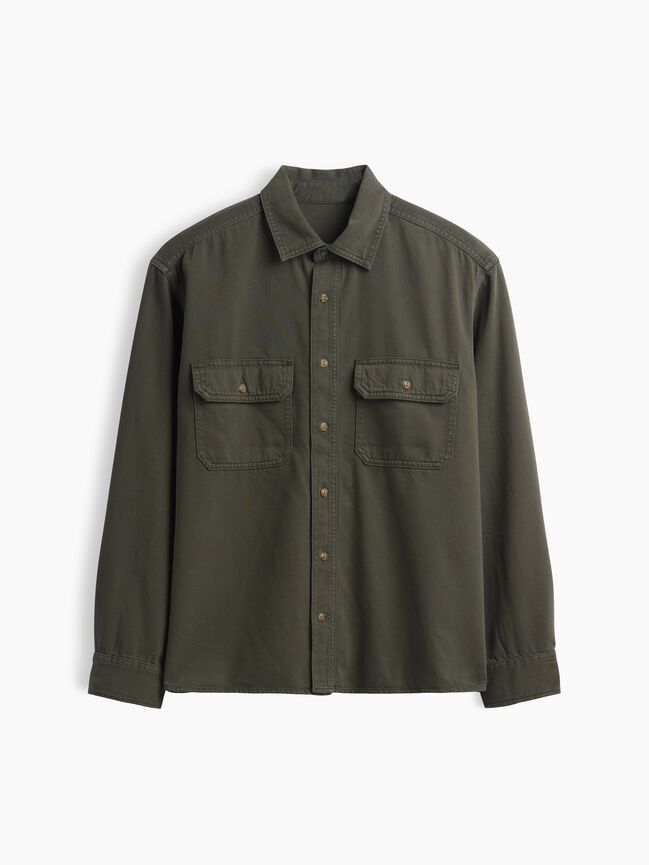 UltraSoft Denim Relaxed Utility Shirt gap ultrasoft denim relaxed utility shirt