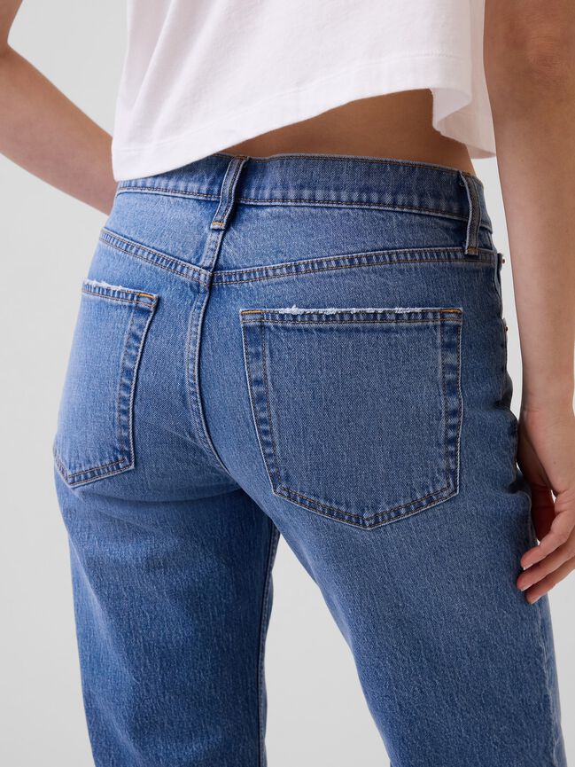 Mid Rise Relaxed Straight Jeans gap mid rise relaxed straight jeans