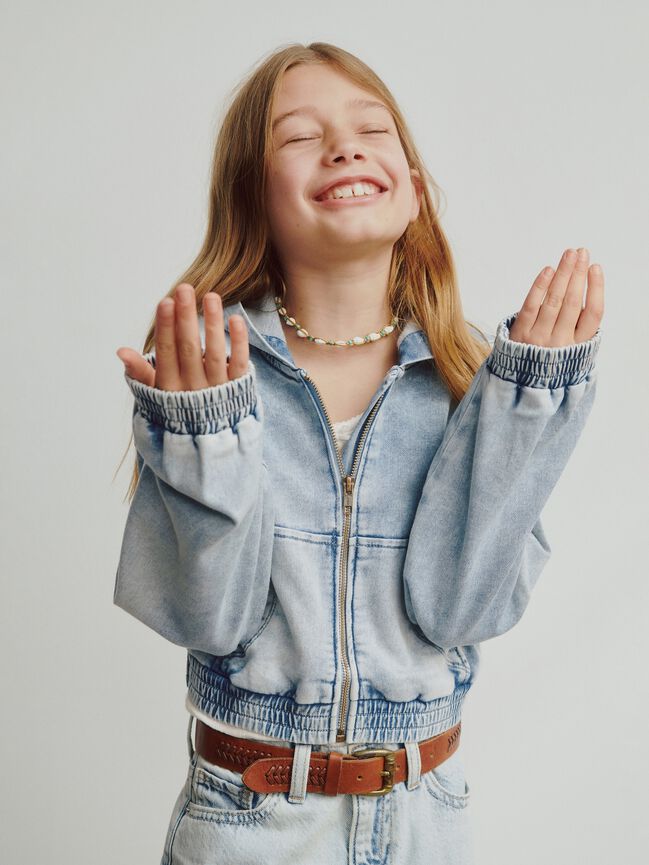 Kids Knit Denim Zip Hoodie gap kids knit denim zip hoodie