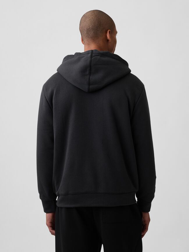 Relaxed Gap Logo Sherpa-Lined Zip Hoodie relaxed gap logo sherpa lined zip hoodie