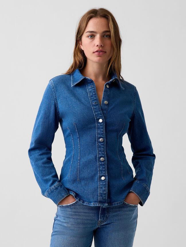 قميص كم طويل gap قميص كم طويل