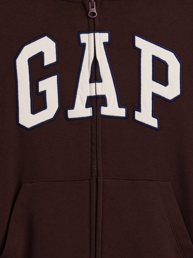 هودي مريح بسحاب من قماش فرنش تيري للأطفال بشعار Gap هودي مريح بسحاب من قماش فرنش تيري للأطفال بشعار gap