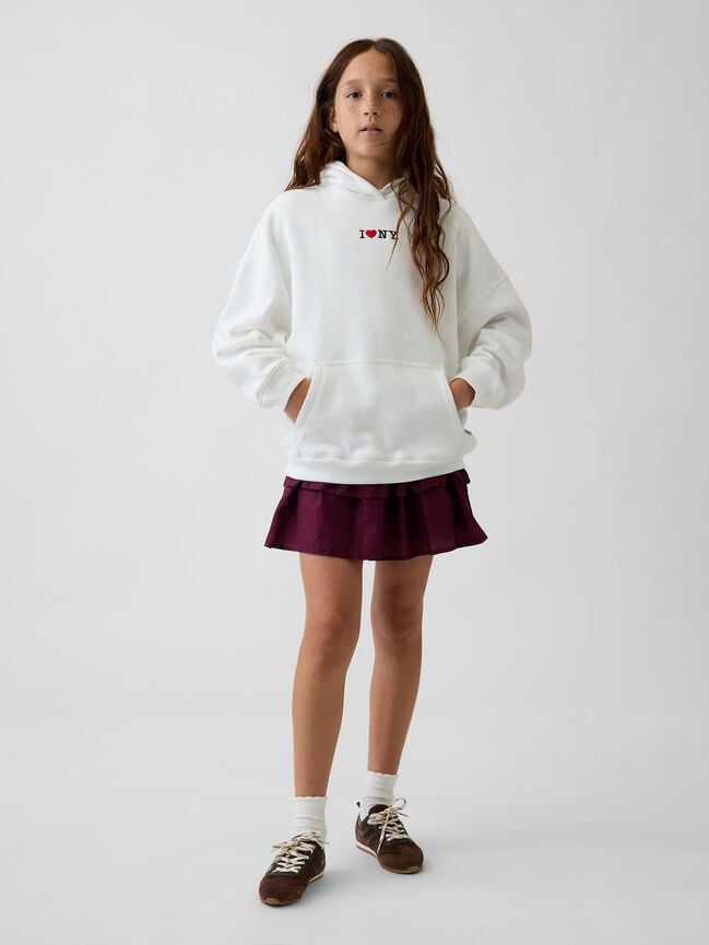 Kids VintageSoft Oversized I Heart NY Hoodie gap kids vintagesoft oversized i heart ny hoodie