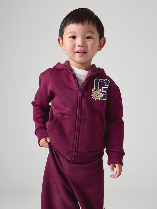 babyGap Relaxed Brannan Bear Logo Zip Hoodie babygap relaxed brannan bear logo zip hoodie