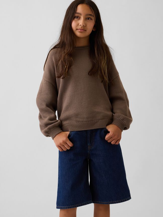 Kids 100% Cotton Oversized Rollneck Sweater gap kids 100 cotton oversized rollneck sweater