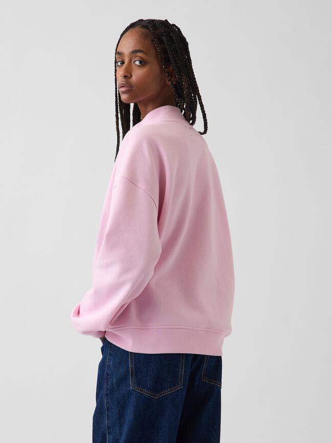 VintageSoft Oversized Mockneck Logo Sweatshirt gap vintagesoft oversized mockneck logo sweatshirt