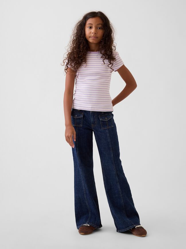 Kids Low Rise Relaxed Flare Jeans gap kids low rise relaxed flare jeans