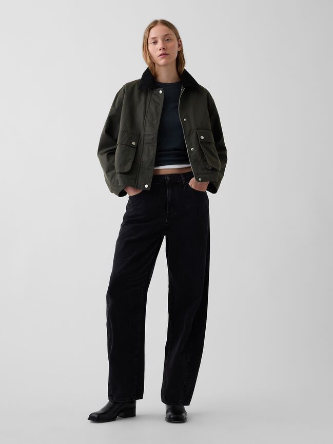 Waxed Canvas Barn Jacket gap waxed canvas barn jacket