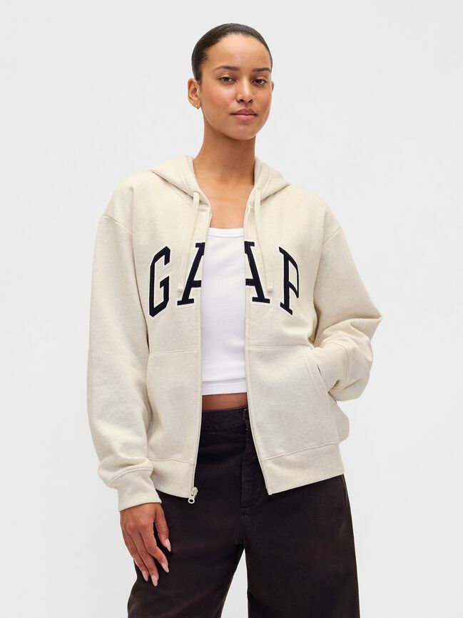 هودي مريح بسحاب بشعار Gap هودي مريح بسحاب بشعار gap