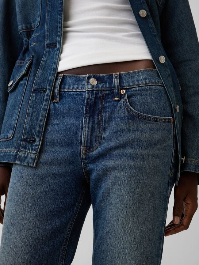 Mid Rise Relaxed Straight Jeans gap mid rise relaxed straight jeans