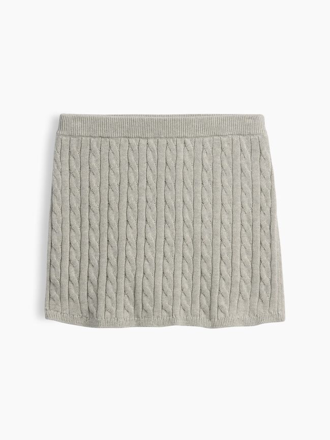 Kids 100% Cotton Cable-Knit Sweater Skort gap kids 100 cotton cable knit sweater skort