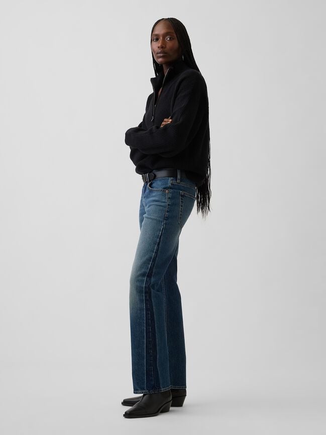 Mid Rise Relaxed Straight Jeans gap mid rise relaxed straight jeans