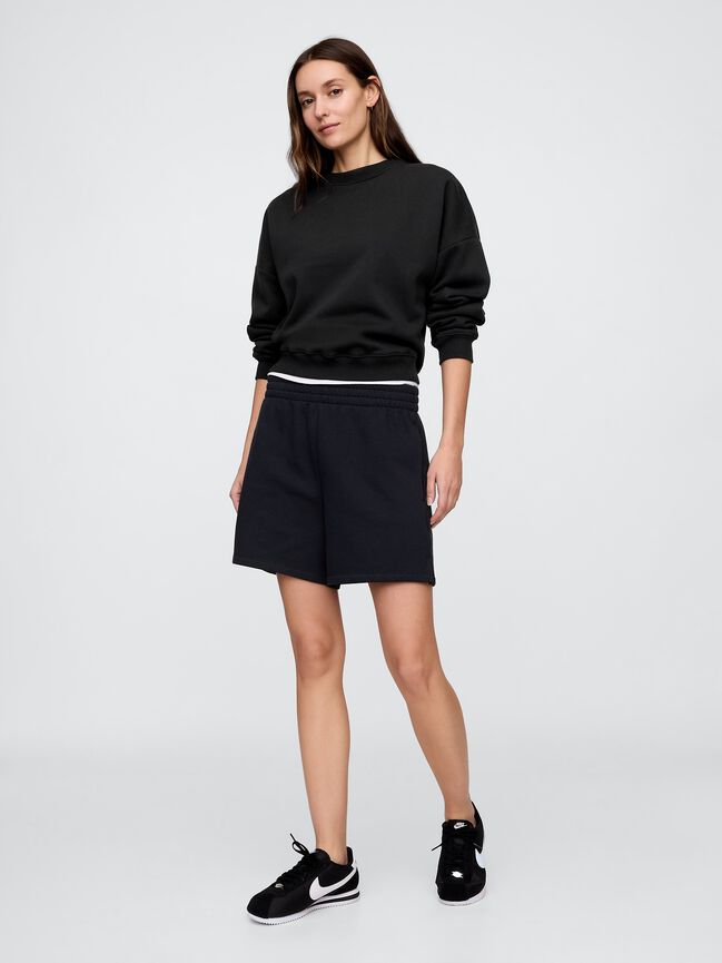 Relaxed Wedge Crewneck Sweatshirt gap relaxed wedge crewneck sweatshirt