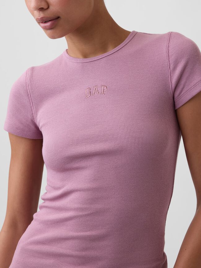 Modern Rib Gap Logo T-Shirt modern rib gap logo t shirt