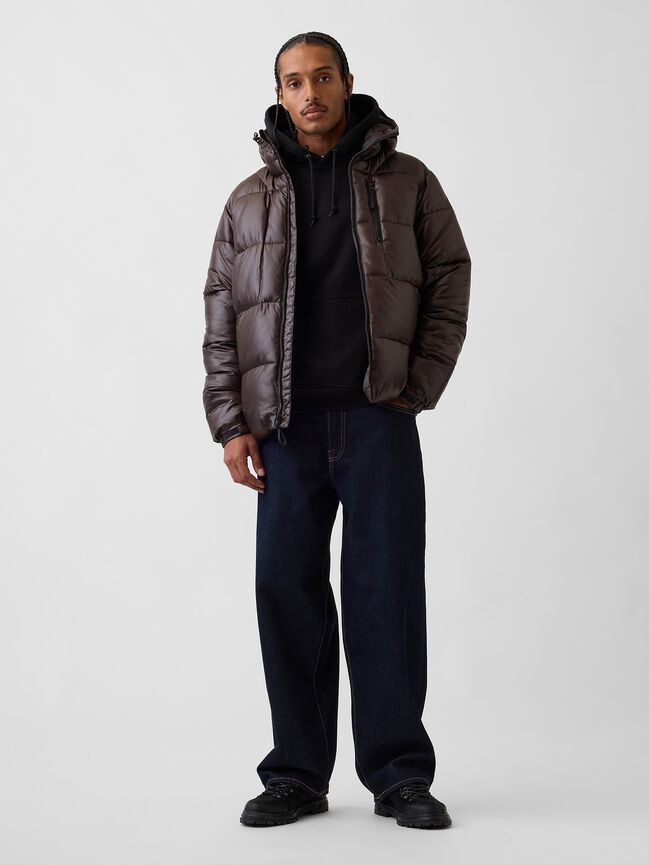Recycled Heavyweight Puffer Jacket gap recycled heavyweight puffer jacket