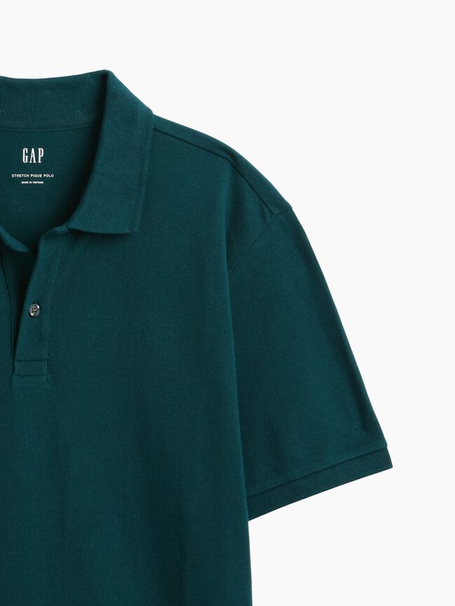 قميص بولو بيكيه مطاطي gap قميص بولو بيكيه مطاطي