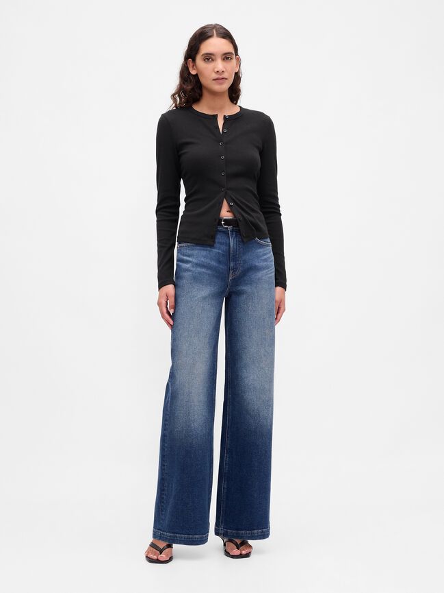 Modern Crewneck Cardigan gap modern crewneck cardigan