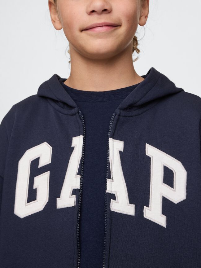 Kids Relaxed Gap Logo Zip Hoodie kids relaxed gap logo zip hoodie