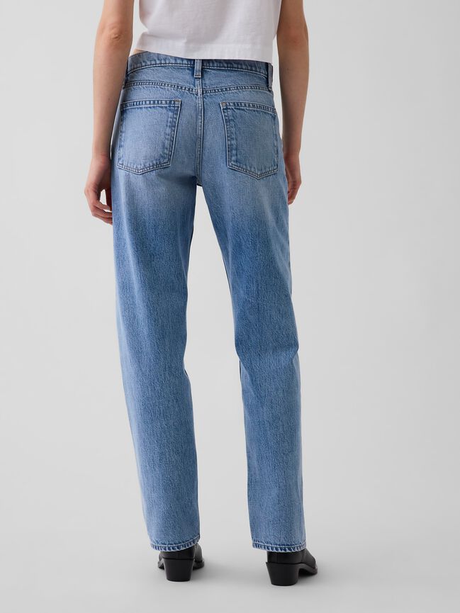 Mid Rise Straight Taper Jeans gap mid rise straight taper jeans