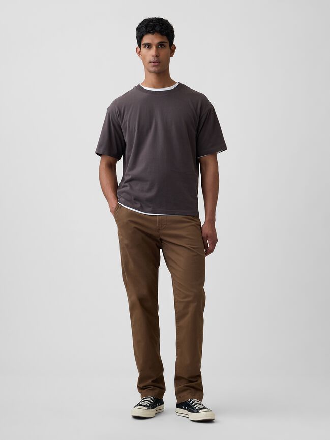 Essential Khakis in Straight Fit with GapFlex essential khakis in straight fit with gapflex