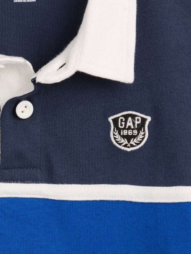 Baby & Toddler Colorblock Rugby Polo Shirt gap baby toddler colorblock rugby polo shirt