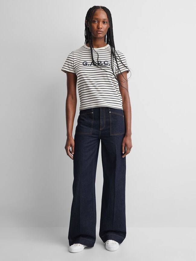 Gap × A.P.C. High Rise Stride Jeans gap a p c high rise stride jeans