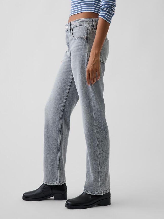 Mid Rise Straight Taper Jeans gap mid rise straight taper jeans