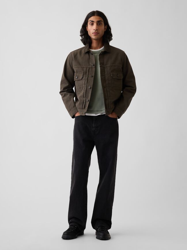 Canvas Denim Trucker Jacket gap canvas denim trucker jacket