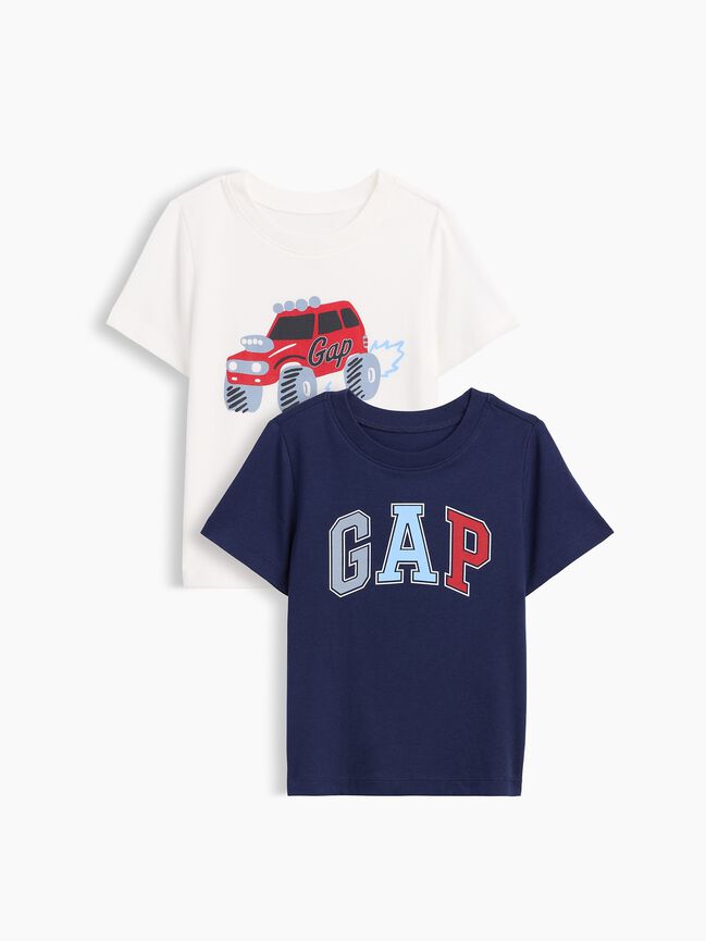 تي شيرت babyGap بطبعة (عبوة من قطعتين) تي شيرت babygap بطبعة عبوة من قطعتين