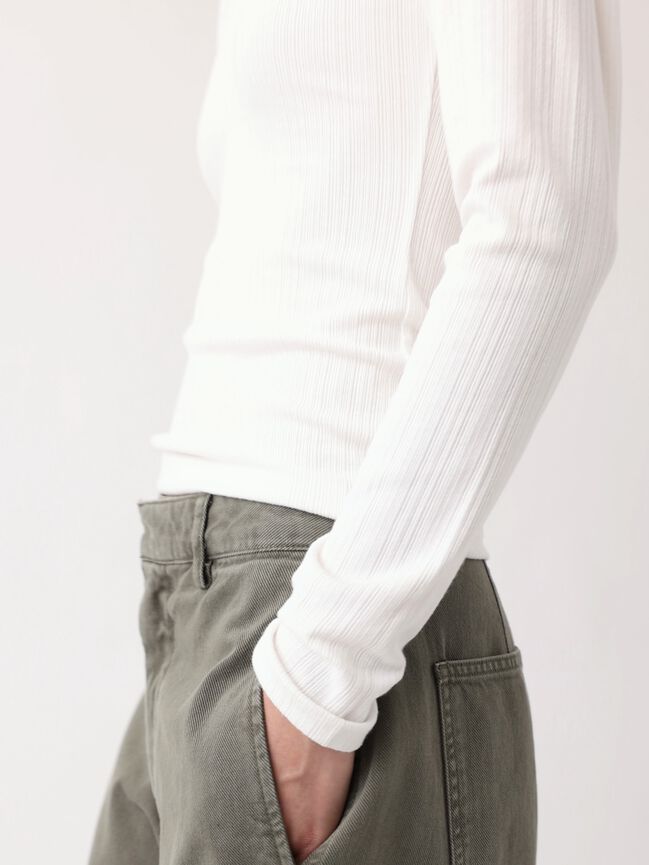 Variegated Rib Top gap variegated rib top
