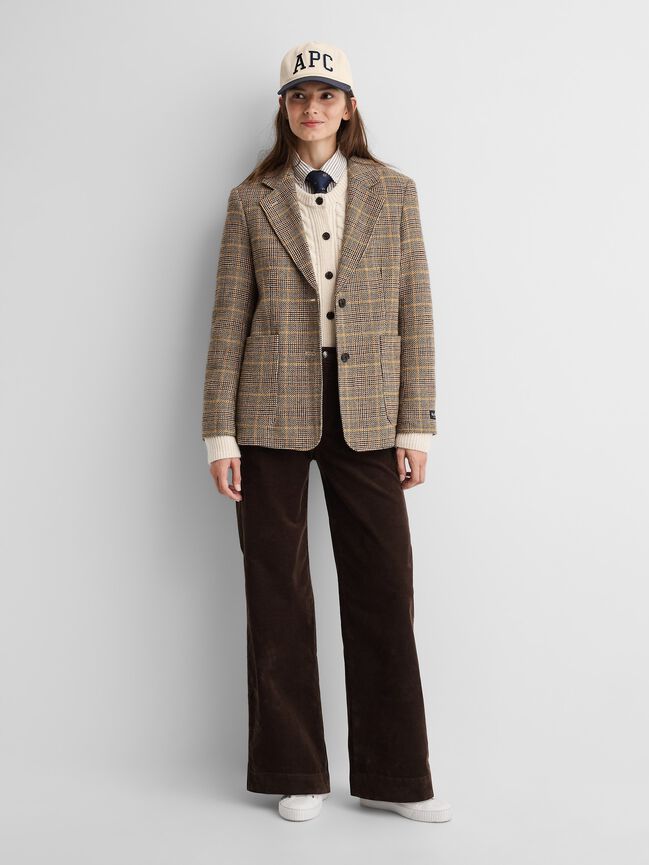Gap × A.P.C. Wool Cable-Knit Cardigan gap a p c wool cable knit cardigan