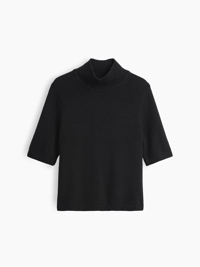 CashSoft Mockneck Elbow-Sleeve Sweater gap cashsoft mockneck elbow sleeve sweater