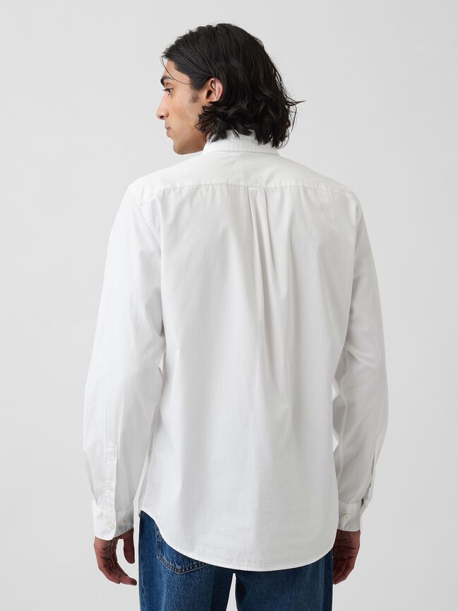 Organic Cotton Poplin Classic Shirt gap organic cotton poplin classic shirt