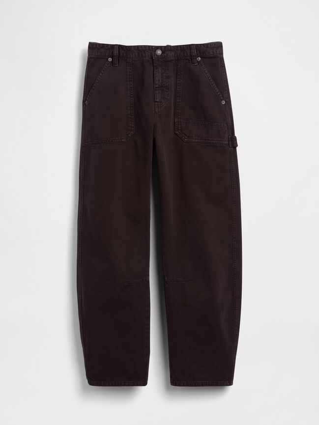 Mid Rise Barrel Utility Ankle Pants gap mid rise barrel utility ankle pants