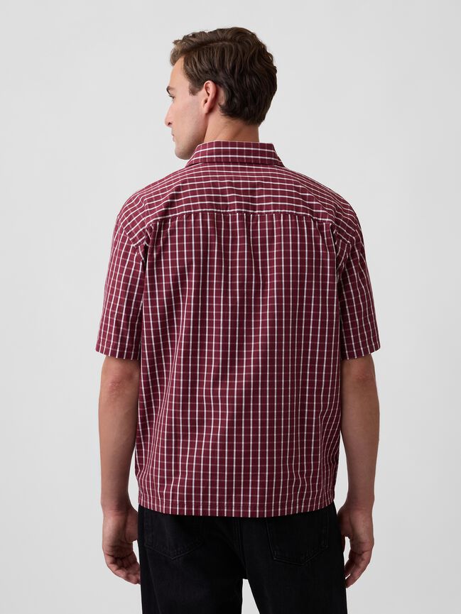 Poplin Shirt in Boxy Fit gap poplin shirt in boxy fit