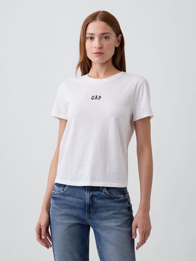 100% Cotton Authentic Shrunken Logo T-Shirt gap 100 cotton authentic shrunken logo t shirt