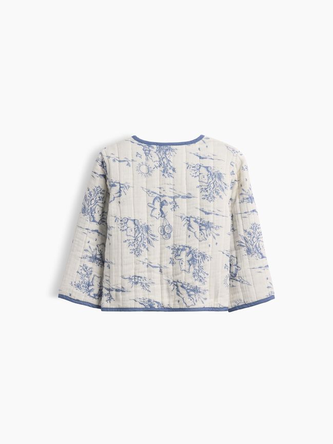 Baby Quilted Gauze Reversible Jacket gap baby quilted gauze reversible jacket