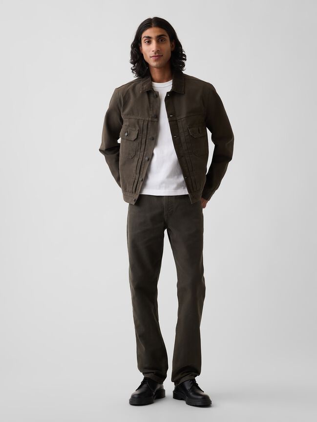 Canvas Relaxed Straight Jeans gap canvas relaxed straight jeans