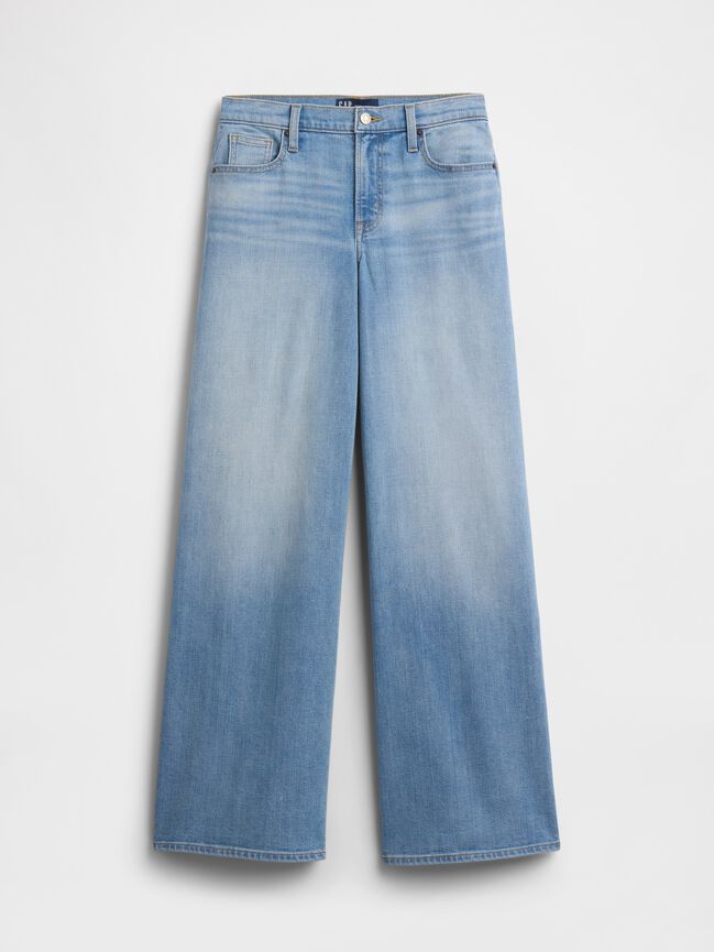 Mid Rise Wide-Leg Jeans gap mid rise wide leg jeans