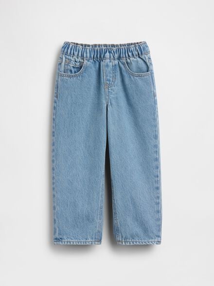 gap جينز واسع سهل الارتداء للرضّع والأطفال الصغار gap جينز واسع سهل الارتداء للرضّع والأطفال الصغار