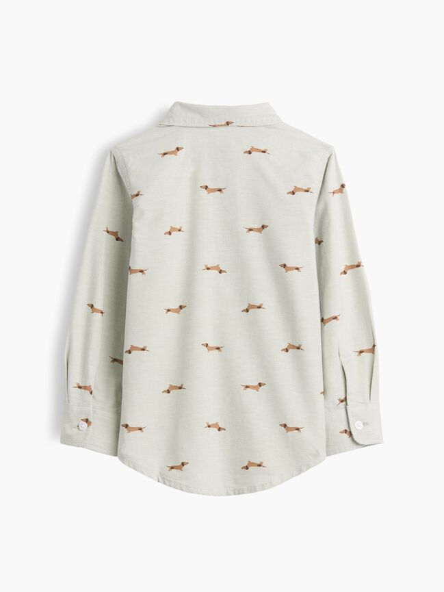 قميص أكسفورد babyGap مطبوع قميص أكسفورد babygap مطبوع