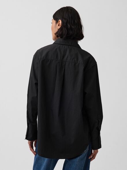 gap قميص واسع من بوبلين القطن العضوي gap قميص واسع من بوبلين القطن العضوي