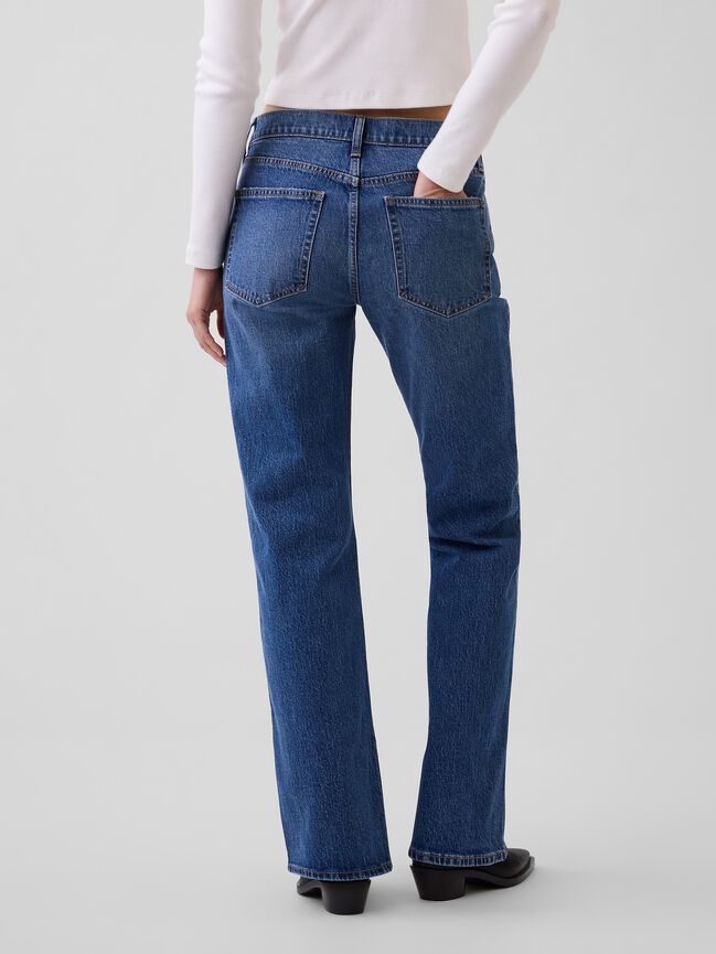 Mid Rise Relaxed Flare Jeans gap mid rise relaxed flare jeans