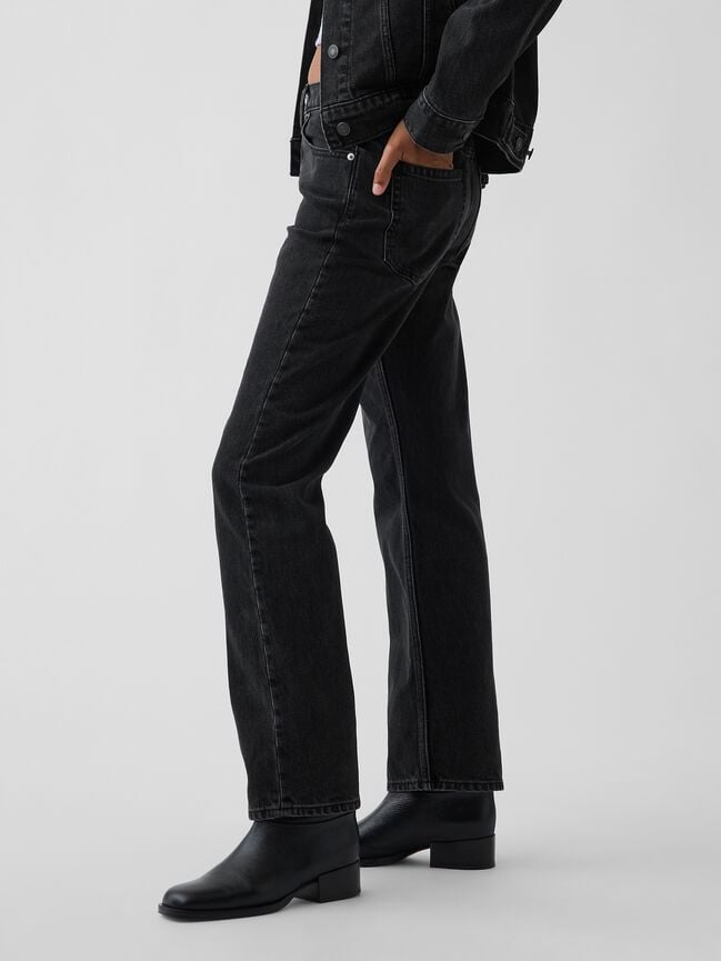 Mid Rise Straight Taper Jeans gap mid rise straight taper jeans